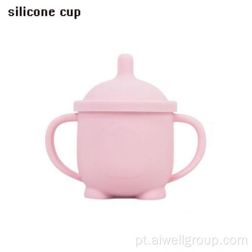 Copo de chupeta infantil de silicone de grau alimentar